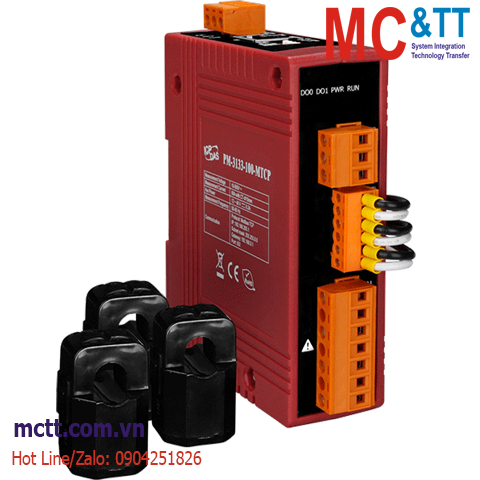 Thiết bị đo điện thông minh 3 pha 60A Ethernet Modbus TCP ICP DAS PM-3133-100-MTCP CR