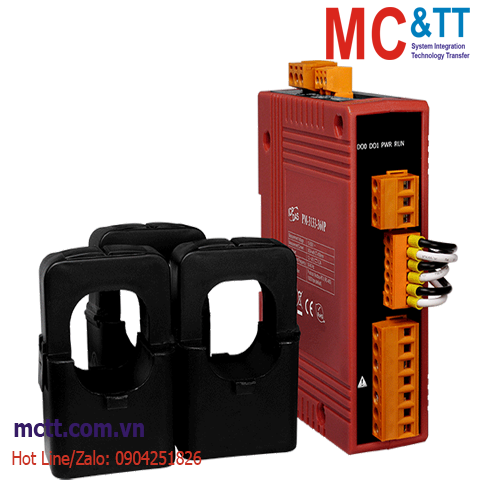 Thiết bị đo điện thông minh 3 pha 300A RS-485 Modbus RTU ICP DAS PM-3133-360P CR