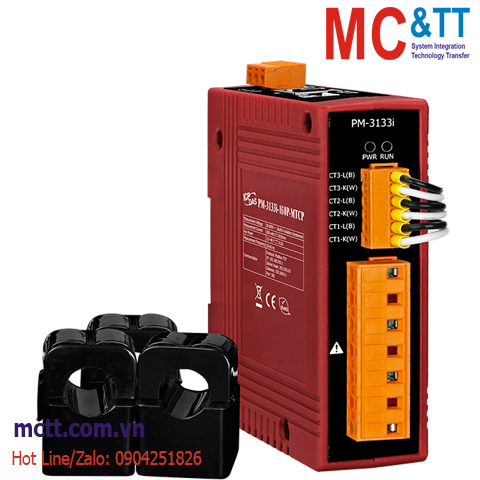Thiết bị đo điện thông minh 3 pha 100A Ethernet Modbus TCP ICP DAS PM-3133i-160P-MTCP CR