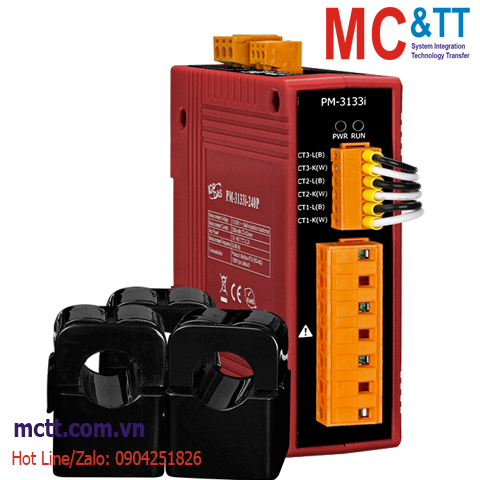 Thiết bị đo điện thông minh 3 pha 200A RS-485 Modbus RTU ICP DAS PM-3133i-240P CR