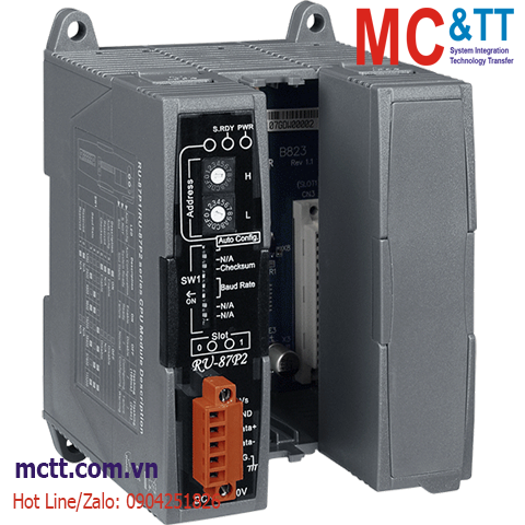 Module CPU RS-485 DCON + 2 khe cắm module I/O ICP DAS RU-87P2-G CR