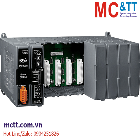 Module CPU RS-485 DCON + 8 khe cắm module I/O ICP DAS RU-87P8-G CR