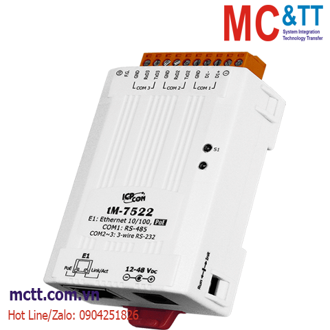 Bộ chuyển đổi 2 cổng RS-232 sang RS-485 ICP DAS tM-7522 CR