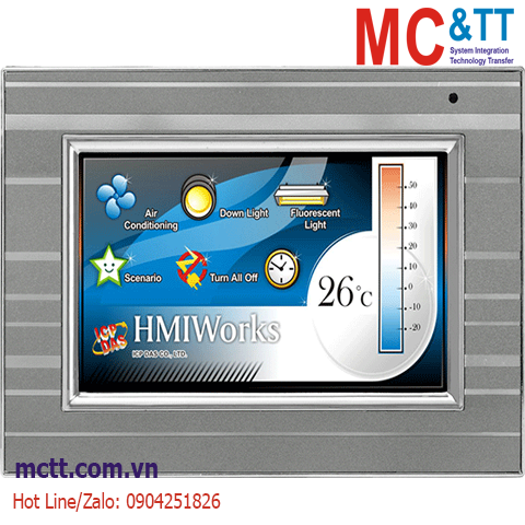 Màn hình cảm ứng HMI 4.3 inch RS-232/485/Ethernet Modbus RTU/TCP ICP DAS TPD-433-M2 CR