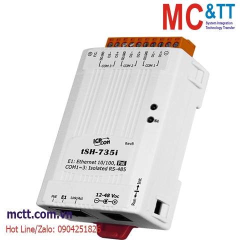 Bộ chia Sharer 2 cổng RS-485 Master sang 1 cổng RS-485 Slave ICP DAS tSH-735i CR