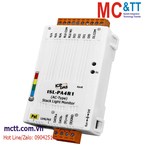 Module giám sát trạng thái đèn tháp cảnh báo ICP DAS tSL-PA4R1 CR