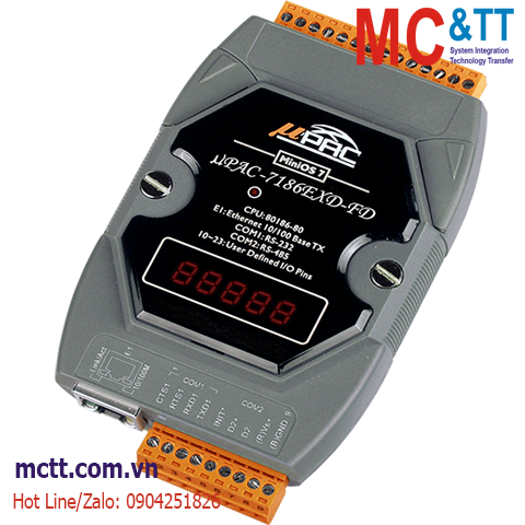 Bộ lập trình nhúng MiniOS7 PAC với CPU 80186-80 ICP DAS uPAC-7186EXD-FD-G CR