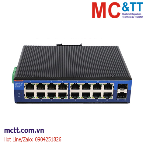 Switch công nghiệp quản lý 16 cổng Gigabit PoE + 4 cổng Gigabit SFP USR-ISG416P-SFP