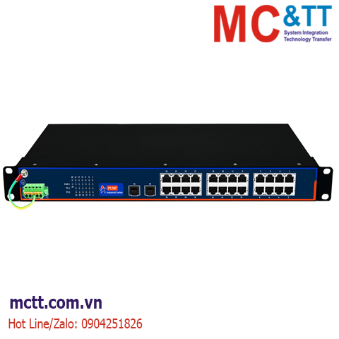 Switch công nghiệp quản lý 24 cổng Gigabit PoE + 2 cổng Gigabit SFP USR-ISG224P-SFP-1U