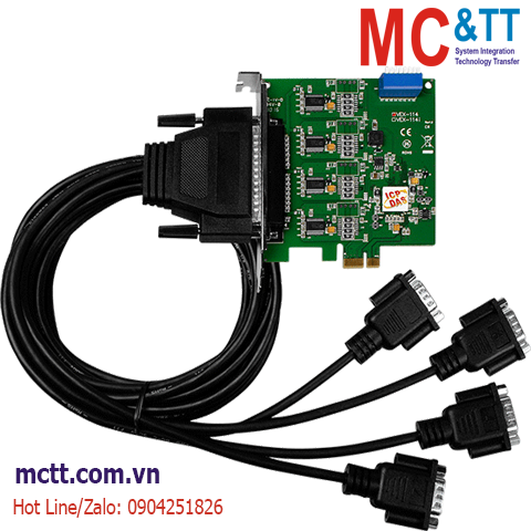 Card PCI Express 4 cổng COM RS-232 ICP DAS VEX-114/D2 CR