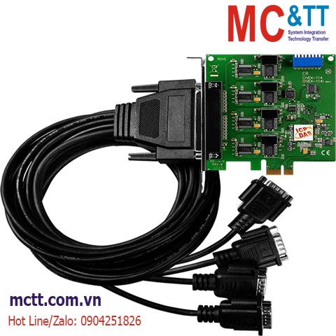 Card PCI Express 4 cổng COM RS-232 ICP DAS VEX-114i/D2 CR