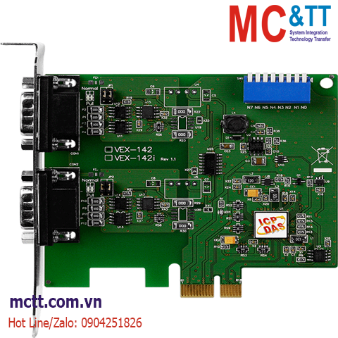 Card PCI Express 2 cổng RS-422/485 ICP DAS VEX-142 CR