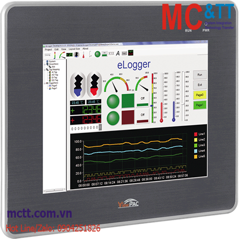 Màn hình cảm ứng lập trình nhúng ViewPAC 8.4 inch CPU Cortex-A8+ WinCE 7.0 ICP DAS VP-3201-CE7 CR