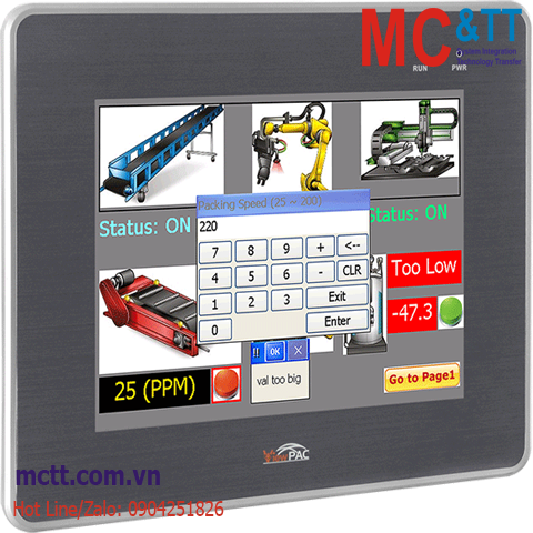 Màn hình lập trình nhúng Win-GRAF ViewPAC 8 inch Cortex-A8 + WinCE 7.0 ICP DAS VP-3208-CE7 CR