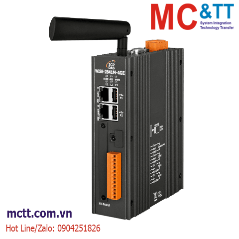 Bộ điều khiển nhúng IoT (IIoT Edge Controller) + LTE (4G) ICP DAS WISE-2841M-4GE CR