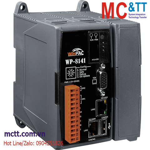 Bộ lập trình nhúng Windows CE 5.0 PAC với CPU PXA270 WinCE 5.0 + 1 khe cắm module I/O ICP DAS WP-8141-EN CR