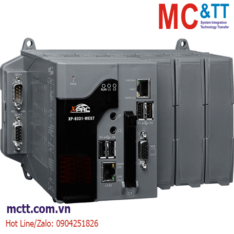 Bộ lập trình nhúng Windows PAC với CPU x86 WES7 + 3 khe cắm module I/O ICP DAS XP-8331-WES7 CR