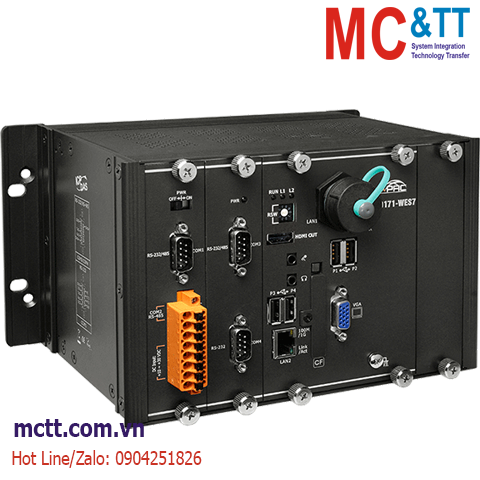 Bộ lập trình nhúng Windows PAC với CPU E3827 WES7 + 1 khe cắm module I/O ICP DAS XP-9171-WES7 CR