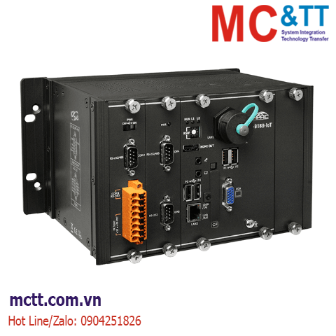 Bộ lập trình nhúng Win-GRAF PAC CPU Atom™ E3845 + Windows 10 IoT Enterprise + 1 khe cắm module I/O ICP DAS XP-9188-IoT CR