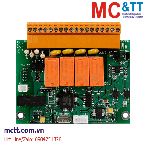 Card mở rộng 2 kênh AO + 4 kênh DI + 4 kênh Relay ICP DAS XV307 CR