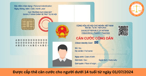 (NLĐO) - Luật Căn cước năm 2023 bổ sung quy định về quản lý, cấp thẻ căn cước cho người dưới 14 tuổi để bảo đảm quyền, lợi ích chính đáng của họ