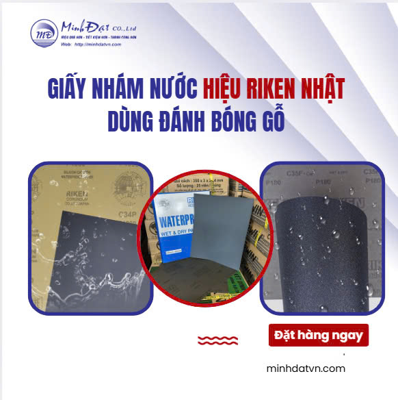 Giấy Nhám Nước Hiệu Riken Nhật Dùng Đánh Bóng Gỗ