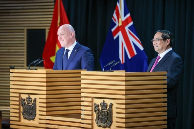 Lễ đón đặc biệt, cuộc hội đàm đặc biệt của Thủ tướng New Zealand với Thủ tướng Việt Nam