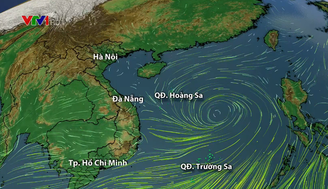 Áp thấp nhiệt đới khả năng vào Biển Đông ngày 21/12