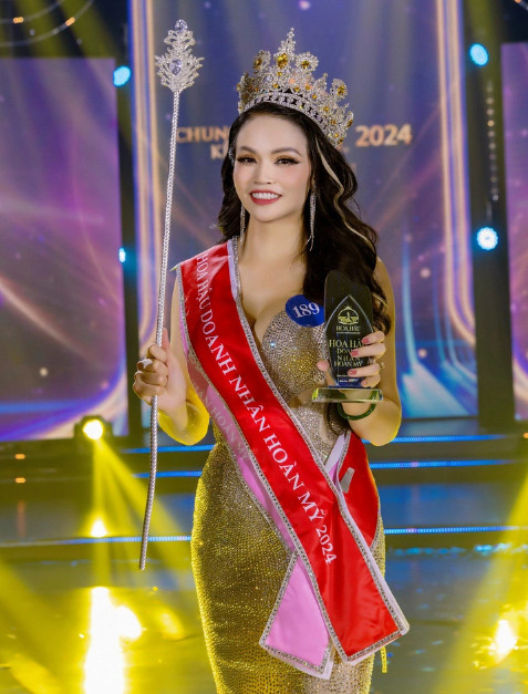 Bùi Thị Hợp đoạt vương miện Hoa hậu Doanh nhân hoàn mỹ 2024