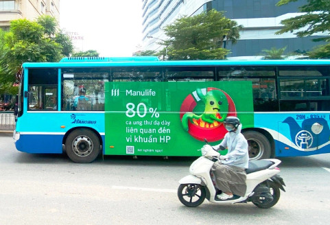 Những chuyến xe buýt mang thông điệp nâng cao nhận thức về vi khuẩn HP