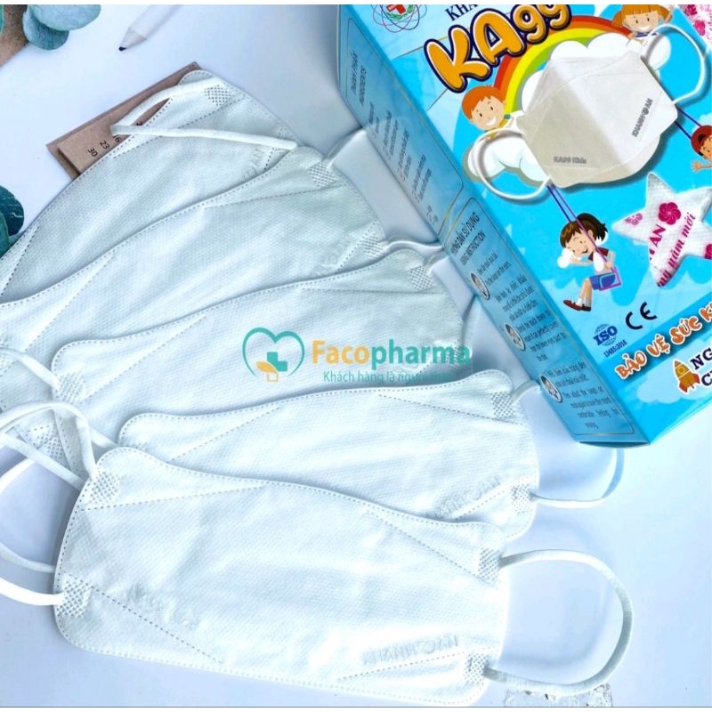 [Hộp 30 cái] Khẩu trang trẻ em 4D Khánh An KA99 Kids