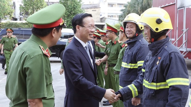 Chủ tịch nước Võ Văn Thưởng thăm, chúc Tết tại TP Hồ Chí Minh