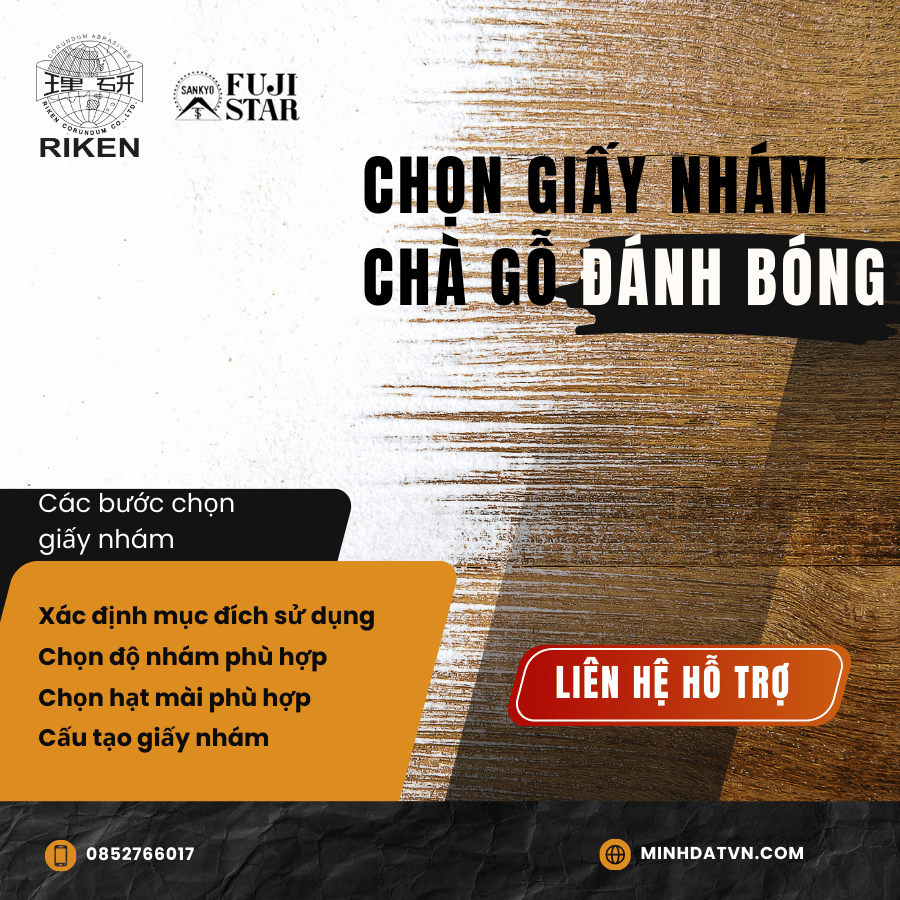 Cách Chọn Giấy Nhám Chà Gỗ Đánh Bóng