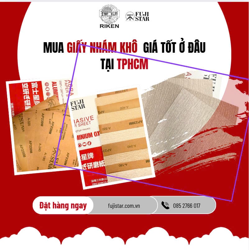 Mua Giấy Nhám Khô Giá Tốt Ở Đâu Tại TPHCM
