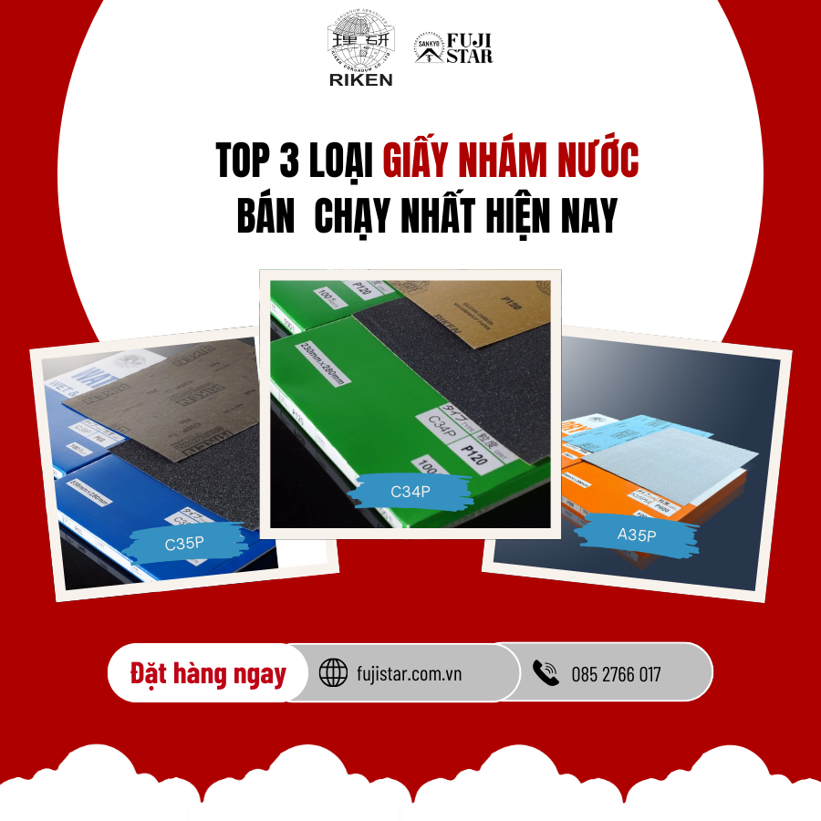 Top 3 Loại Giấy Nhám Nước Bán Chạy Nhất Hiện Nay