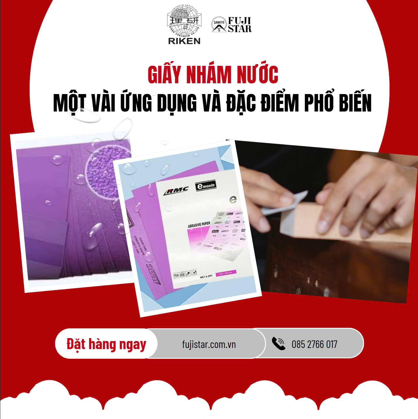 Giấy Nhám Nước Và Một Vài Đặc Điểm, Ứng Dụng