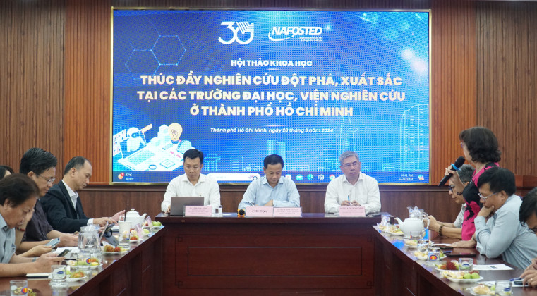 THÚC ĐẨY NGHIÊN CỨU ĐỘT PHÁ, XUẤT SẮC TẠI CÁC TRƯỜNG ĐẠI HỌC, VIỆN NGHIÊN CỨU Ở TP.HCM