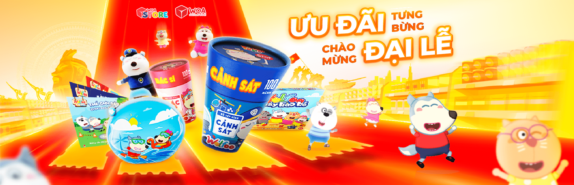 Woa Store và thế giới Wolfoo