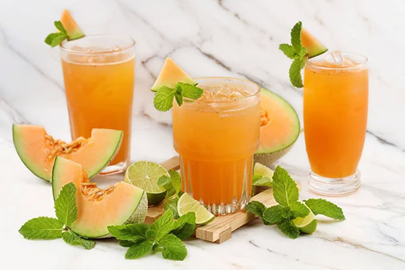 Nước ép dưa lưới giúp thanh nhiệt, giảm cân hiệu quả