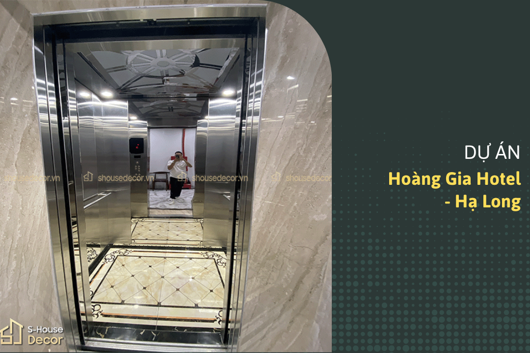 Trang Trí Thang Máy Tại Hoàng Gia Hotel, Hạ Long – Nâng Tầm Trải Nghiệm Không Gian Lưu Trú