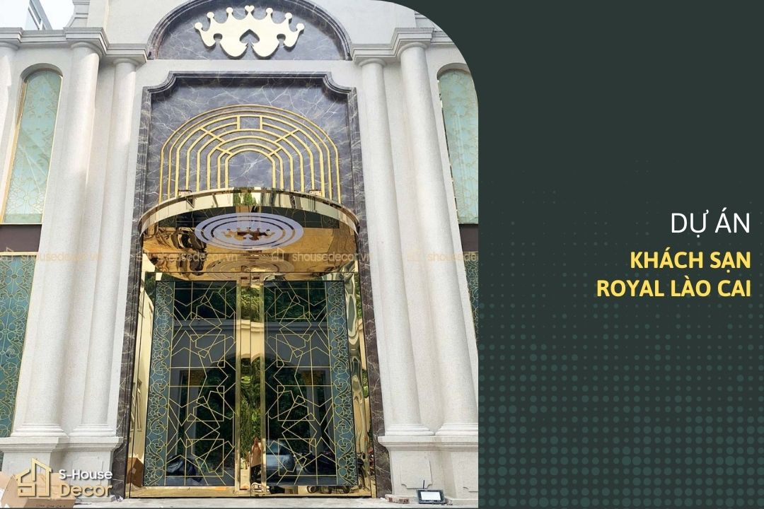 Cửa Inox Thuỷ Lực Và Vách CNC Dự Án Khách Sạn Royal Hotel