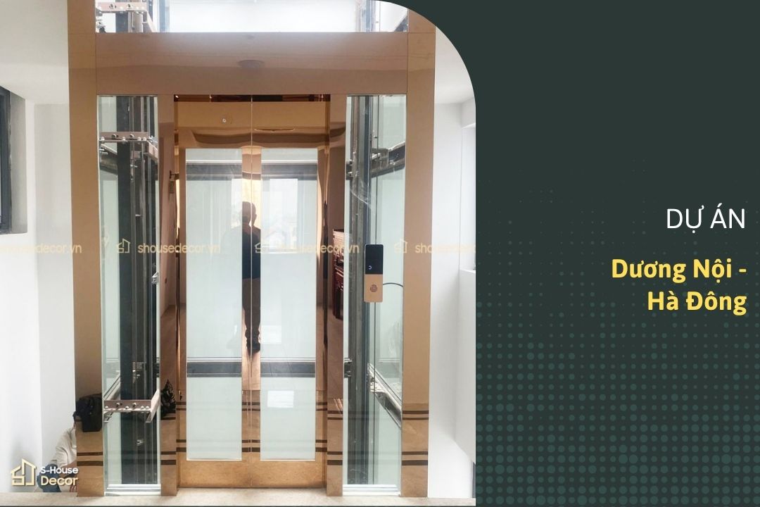 Trang trí inox thang máy: Ốp inox khung thép tại Dương Nội, Hà Đông - Bền đẹp theo thời gian