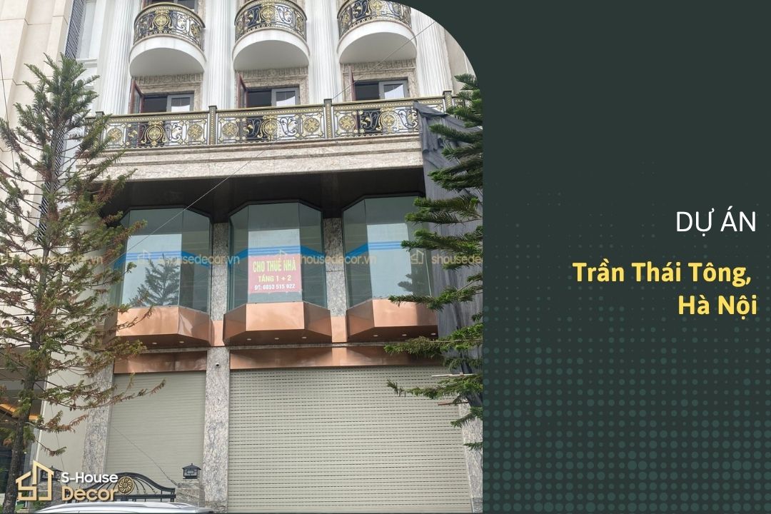 Trang trí inox mặt tiền tòa nhà tại Trần Thái Tông - Điểm nhấn nổi bật bền đẹp cho công trình