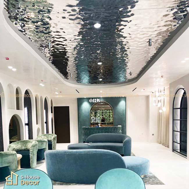 TRẦN INOX SÓNG NƯỚC - GIẢI PHÁP HIỆN ĐẠI CHO TRẦN NHÀ