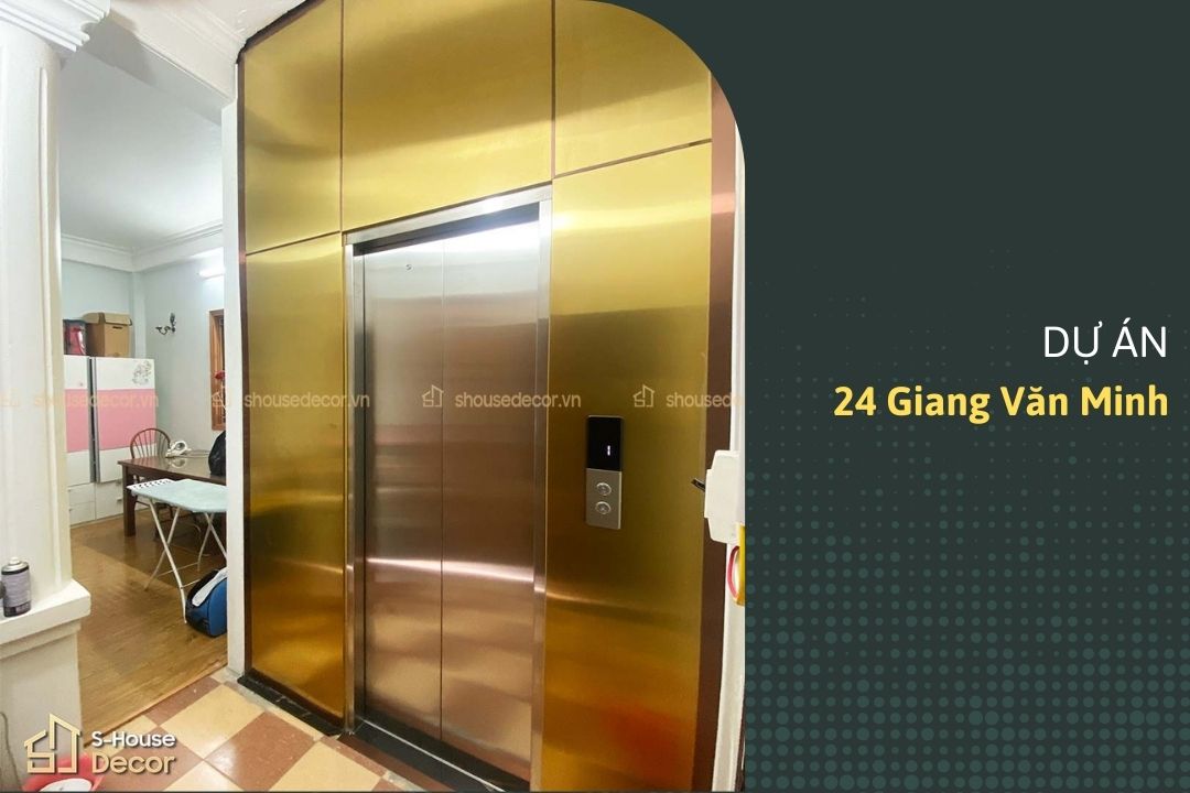 Điểm Nhấn Tinh Tế Khi Trang Trí Mặt Tầng Thang Máy Tại 24 Giang Văn Minh
