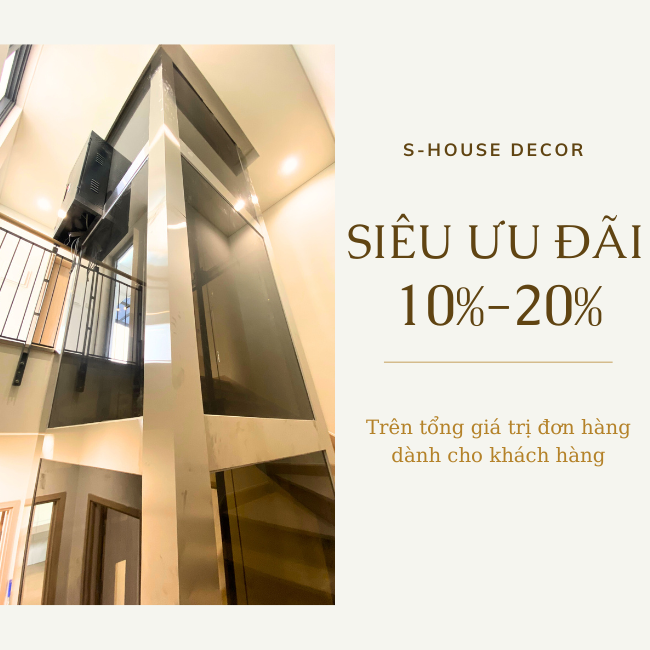Ưu đãi lớn chào Hè khi mua ốp inox thang máy thang cuốn từ S-House Decor