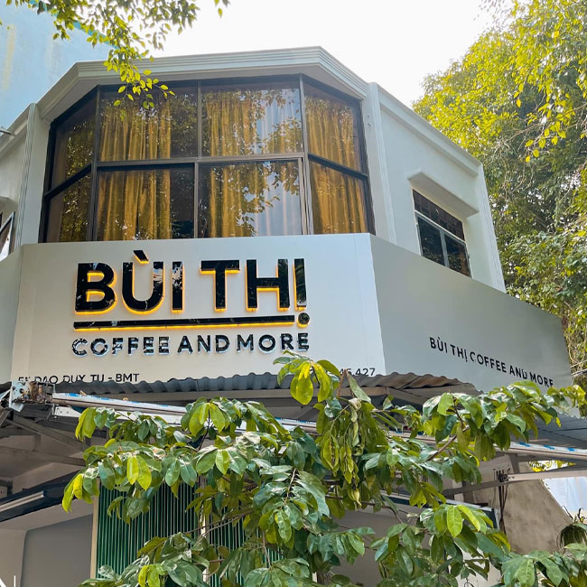 Mẫu 7 - Biển quảng cáo quán cafe Bùi Thị