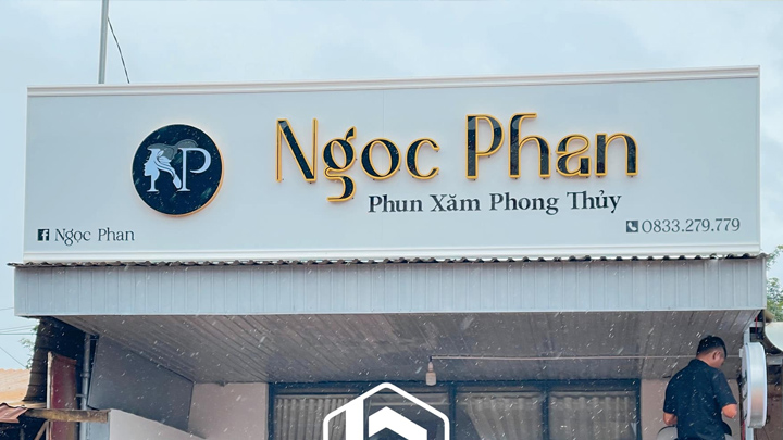 Mẫu 2 - Biển quảng cáo tiệm xăm Ngọc Phan