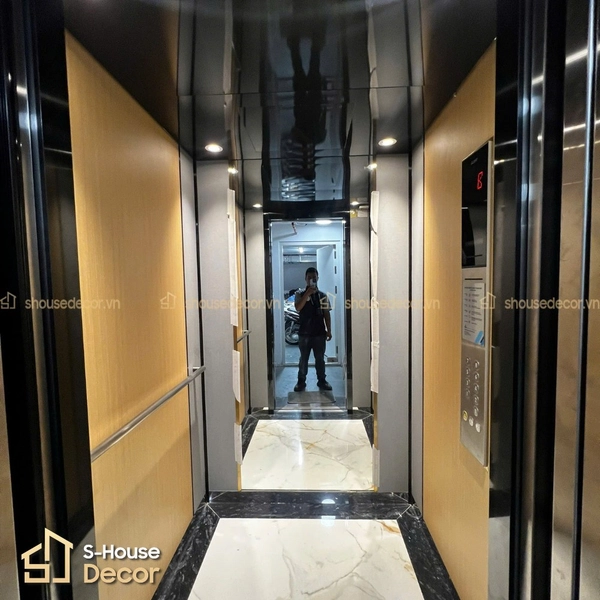 Cabin thang máy gia đình hiện đại