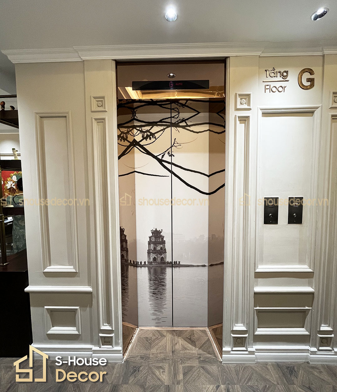 Dự án trang trí thang máy gia đình tại S-House Decor